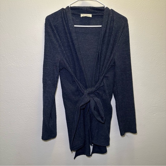 Filly Flair Navy Blue Tied Cardigan Size Small - Picture 1 of 7